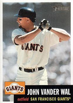 #170 John Vander Wal - San Francisco Giants - 2002 Topps Heritage Baseball