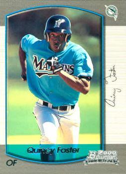 #170 Quincy Foster - Florida Marlins - 2000 Bowman Baseball