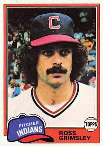 #170 Ross Grimsley - Cleveland Indians - 1981 Topps Baseball
