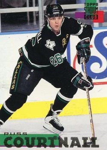 #170 Russ Courtnall - Dallas Stars - 1994-95 Stadium Club Hockey