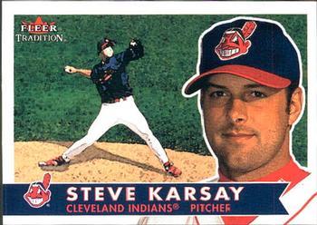 #170 Steve Karsay - Cleveland Indians - 2001 Fleer Tradition Baseball