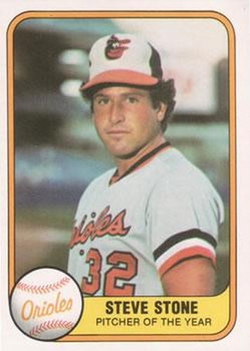 #170 Steve Stone - Baltimore Orioles - 1981 Fleer Baseball
