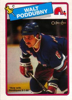 #170 Walt Poddubny - Quebec Nordiques - 1988-89 O-Pee-Chee Hockey