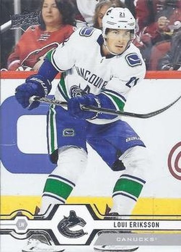 #170 Loui Eriksson - Vancouver Canucks - 2019-20 Upper Deck Hockey