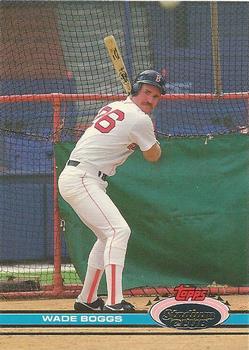 #170 Wade Boggs - Boston Red Sox - 1991 Stadium Club Baseball