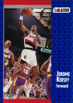 #170 Jerome Kersey - Portland Trail Blazers - 1991-92 Fleer Basketball