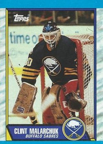 #170 Clint Malarchuk - Buffalo Sabres - 1989-90 Topps Hockey