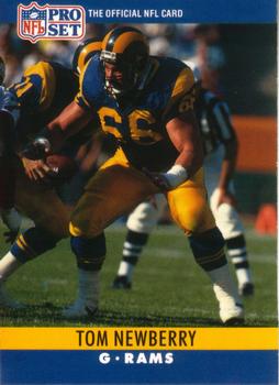 #170 Tom Newberry - Los Angeles Rams - 1990 Pro Set Football