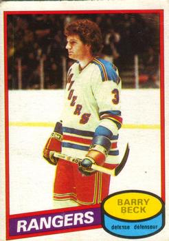 #170 Barry Beck - New York Rangers - 1980-81 O-Pee-Chee Hockey