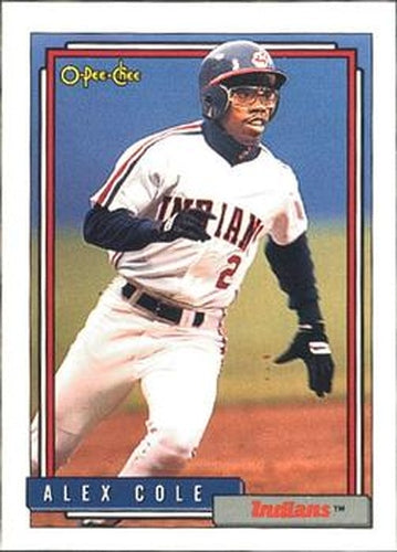 #170 Alex Cole - Cleveland Indians - 1992 O-Pee-Chee Baseball