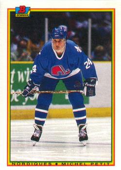 #170 Michel Petit - Quebec Nordiques - 1990-91 Bowman Hockey