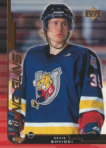 #170 Denis Shvidki - Barrie Colts - 1999-00 Upper Deck Hockey