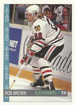 #170 Rob Brown - Chicago Blackhawks - 1992-93 O-Pee-Chee Hockey