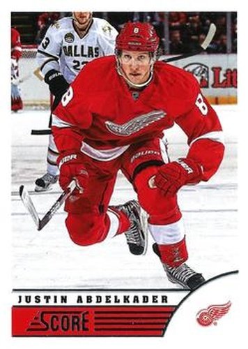 #170 Justin Abdelkader - Detroit Red Wings - 2013-14 Score Hockey