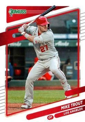 #170 Mike Trout - Los Angeles Angels - 2021 Donruss Baseball