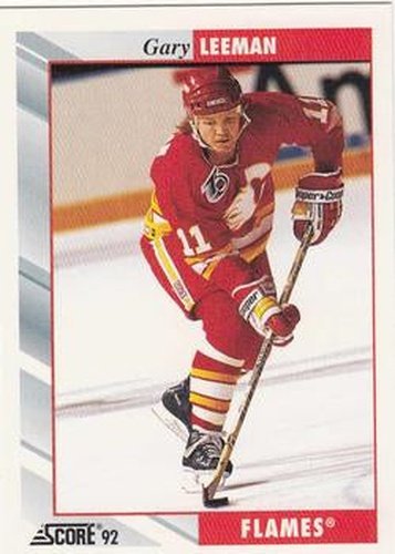 #171 Gary Leeman - Calgary Flames - 1992-93 Score USA Hockey