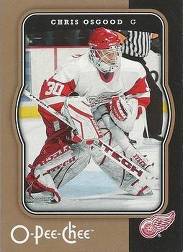 #171 Chris Osgood - Detroit Red Wings - 2007-08 O-Pee-Chee Hockey