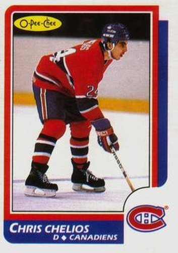 #171 Chris Chelios - Montreal Canadiens - 1986-87 O-Pee-Chee Hockey
