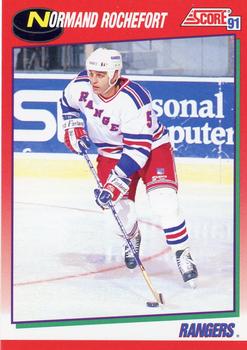 #171 Normand Rochefort - New York Rangers - 1991-92 Score Canadian Hockey