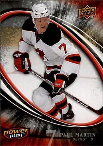 #171 Paul Martin - New Jersey Devils - 2008-09 Upper Deck Power Play Box Set Hockey