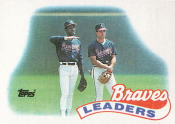 #171 Braves Leaders - Atlanta Braves - 1989 Topps Baseball