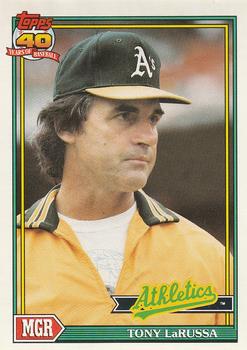 #171 Tony LaRussa - Oakland Athletics - 1991 O-Pee-Chee Baseball