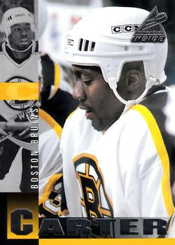 #171 Anson Carter - Boston Bruins - 1997-98 Pinnacle Inside Hockey