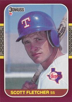 #171 Scott Fletcher - Texas Rangers - 1987 Donruss Opening Day Baseball