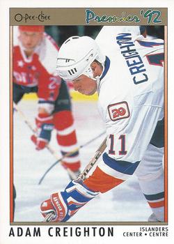#171 Adam Creighton - New York Islanders - 1991-92 O-Pee-Chee Premier Hockey