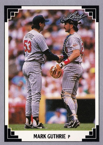#171 Mark Guthrie - Minnesota Twins - 1991 Leaf Baseball