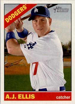 #171 A.J. Ellis - Los Angeles Dodgers - 2015 Topps Heritage Baseball