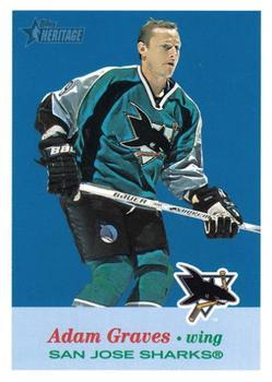 #171 Adam Graves - San Jose Sharks - 2001-02 Topps Heritage Hockey