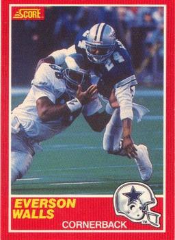 #171 Everson Walls - Dallas Cowboys - 1989 Score Football