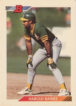#171 Harold Baines - Oakland Athletics - 1992 Bowman Baseball