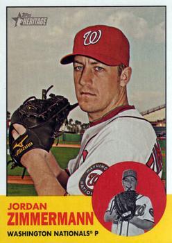 #171 Jordan Zimmermann - Washington Nationals - 2012 Topps Heritage Baseball