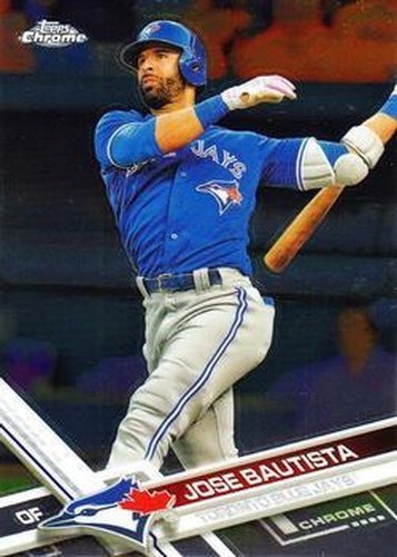 #171 Jose Bautista - Toronto Blue Jays - 2017 Topps Chrome Baseball