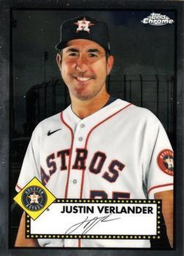 #171 Justin Verlander - Houston Astros - 2021 Topps Chrome Platinum Anniversary Baseball
