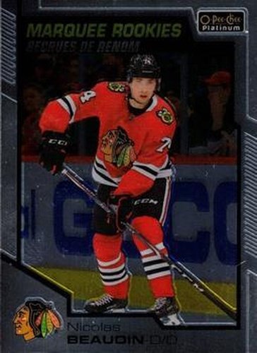 #171 Nicolas Beaudin - Chicago Blackhawks - 2020-21 O-Pee-Chee Platinum Hockey