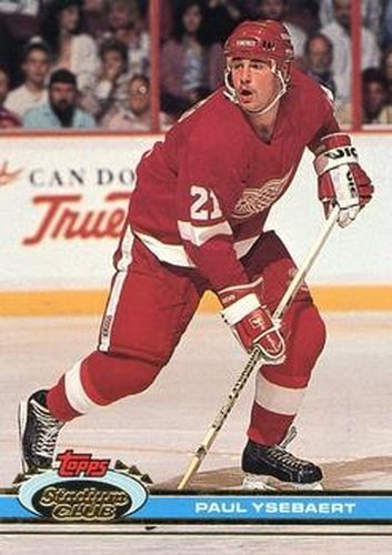 #171 Paul Ysebaert - Detroit Red Wings - 1991-92 Stadium Club Hockey