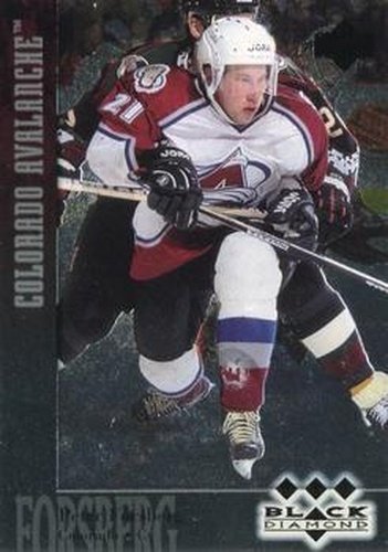 #171 Peter Forsberg - Colorado Avalanche - 1996-97 Upper Deck Black Diamond Hockey