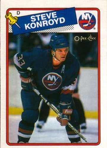 #171 Steve Konroyd - New York Islanders - 1988-89 O-Pee-Chee Hockey