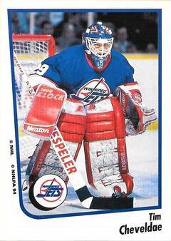 #171 Tim Cheveldae - Winnipeg Jets - 1994-95 Panini Hockey Stickers