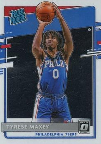 #171 Tyrese Maxey - Philadelphia 76ers - 2020-21 Donruss Optic Basketball