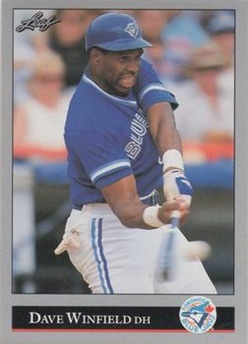 #171 Dave Winfield - Toronto Blue Jays - 1992 Leaf Baseball