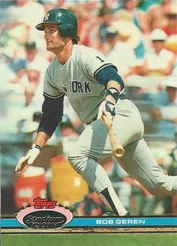 #171 Bob Geren - New York Yankees - 1991 Stadium Club Baseball
