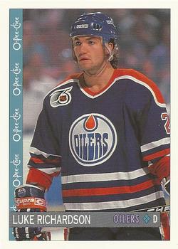 #171 Luke Richardson - Edmonton Oilers - 1992-93 O-Pee-Chee Hockey