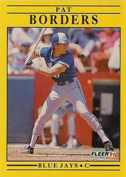 #171 Pat Borders - Toronto Blue Jays - 1991 Fleer Baseball