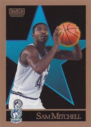 #171 Sam Mitchell - Minnesota Timberwolves - 1990-91 SkyBox Basketball
