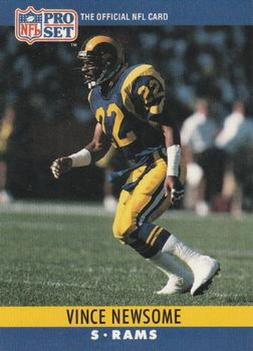 #171 Vince Newsome - Los Angeles Rams - 1990 Pro Set Football