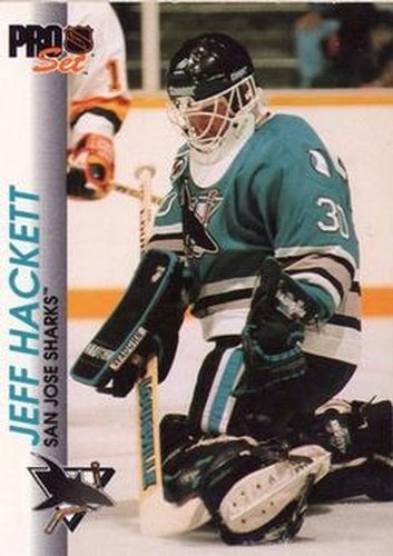#171 Jeff Hackett - San Jose Sharks - 1992-93 Pro Set Hockey